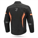 Bela Bradley Motorcycle Textile Jacket Black Orange
