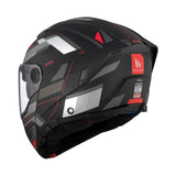 MT Atom 2 Bast D5 Matt Black Grey Flip up Helmet Matt Black Grey