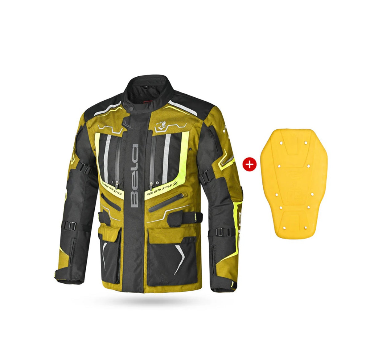 BELA Watson Motorcycle Touring Jacket Black Brown