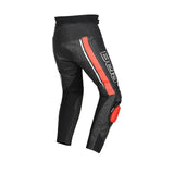 Bela Rocket Men Motorcycle Leather Pant Black/Red
