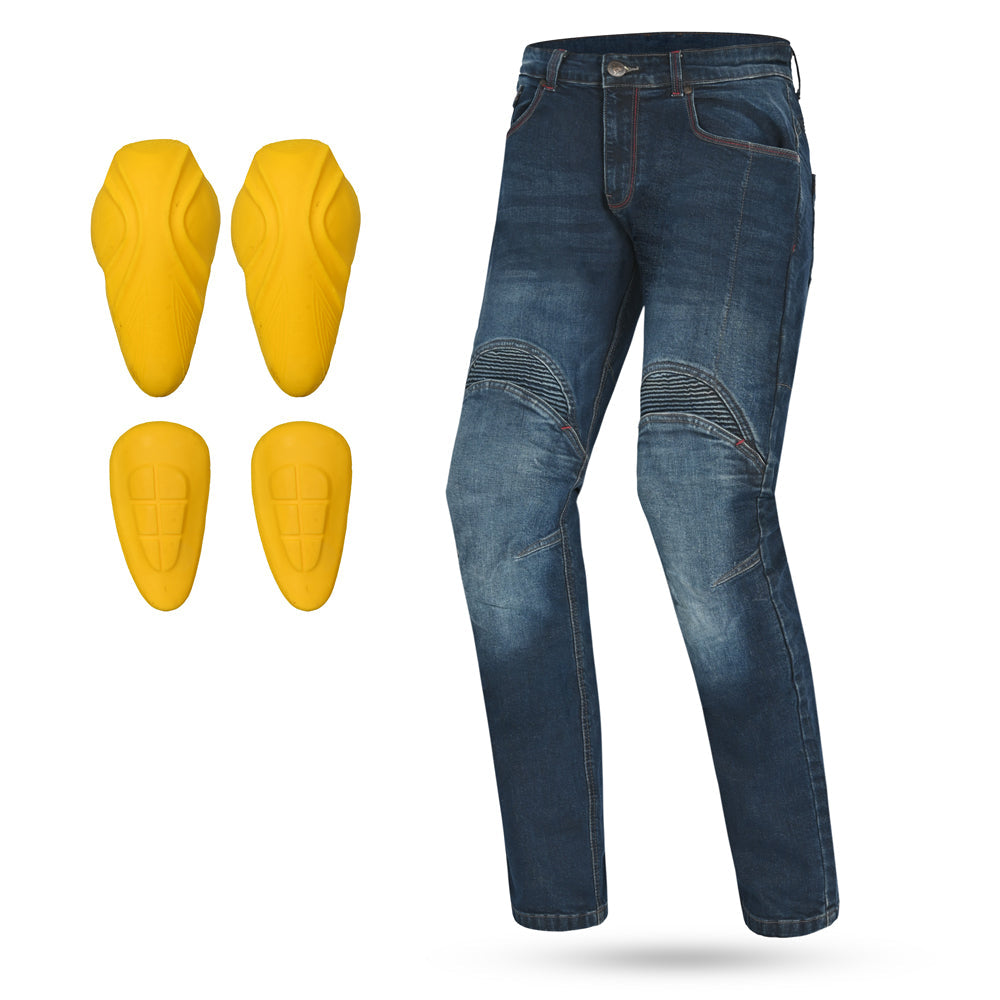 BELA BOSTON MEN MOTORCYCLE JEANS 30L CE BLUE