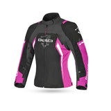 BELA Elanur Lady Motorcycle Textile Touring Jacket Black Grey Pink