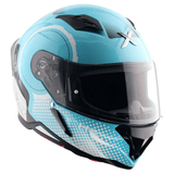 AXOR HUNTER SPEAR FULL FACE MOTORCYCLE HELMET BLUE