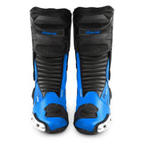 BELA Speedo 2.0 Motorcycle Leather Boots Black/Blue