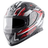AXOR APEX STREAK FULL FACE MOTORCYCLE HELMET BLACK_RED