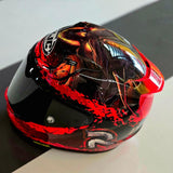 HJC RPHA12 DIABLO BIZZARD MC1 Premium Sport Full-Face Motorbike Helmet Red