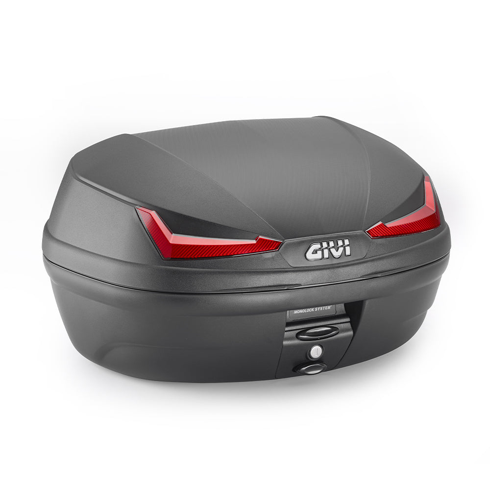 GIVI ML E455 SIMPLY IV Motorcycle Case Black Red 45 L