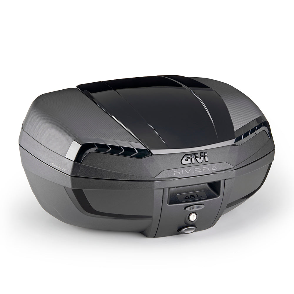 GIVI RIVIERA E46 ML Black Edition Motorcycle Top Case 46L