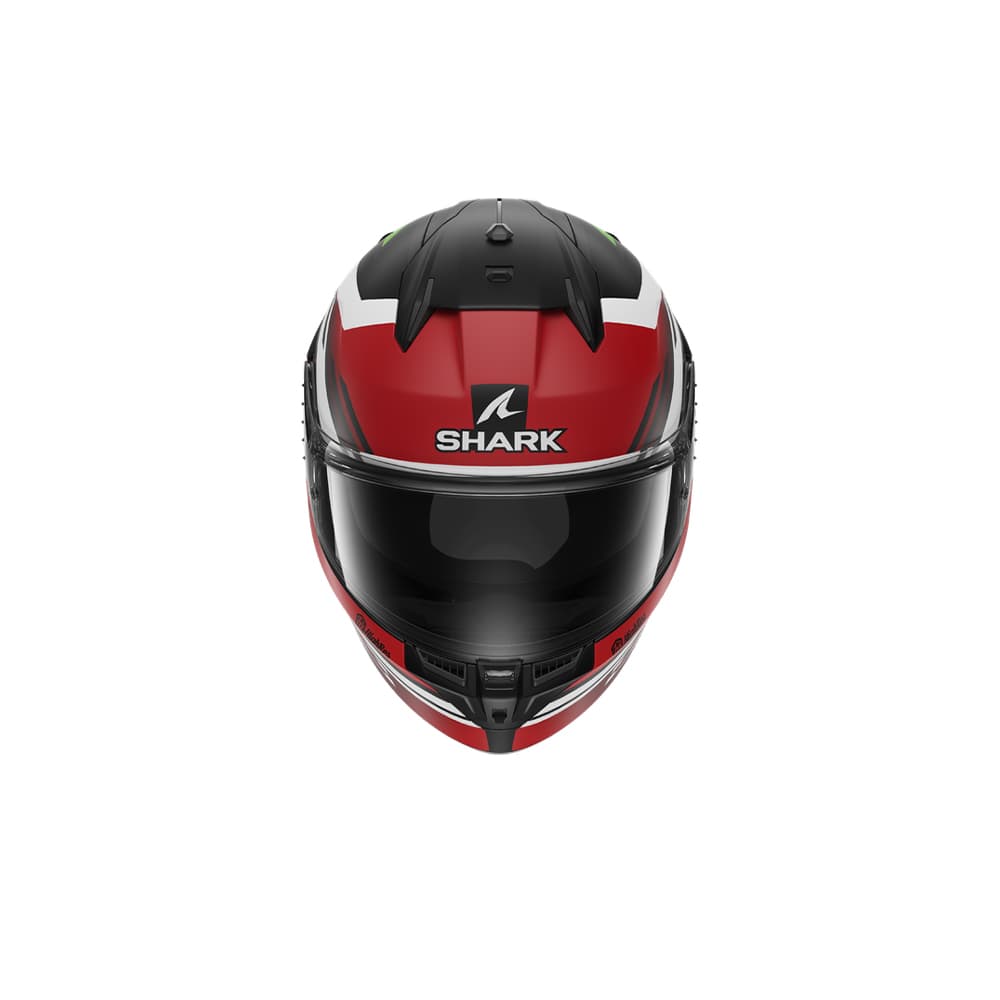 SHARK CASCO INTEGRAL D-SKWAL 3 FIRSTLAP Negro Mate Rojo Verde
