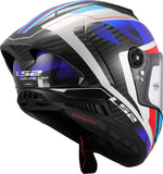 LS2 FF805 Thunder GP Aero Full Face Motorcycle Helmet Raute Blue Red-06