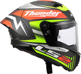 LS2 FF805 Thunder GP Full Face Motorcycle Helmet Black Replica