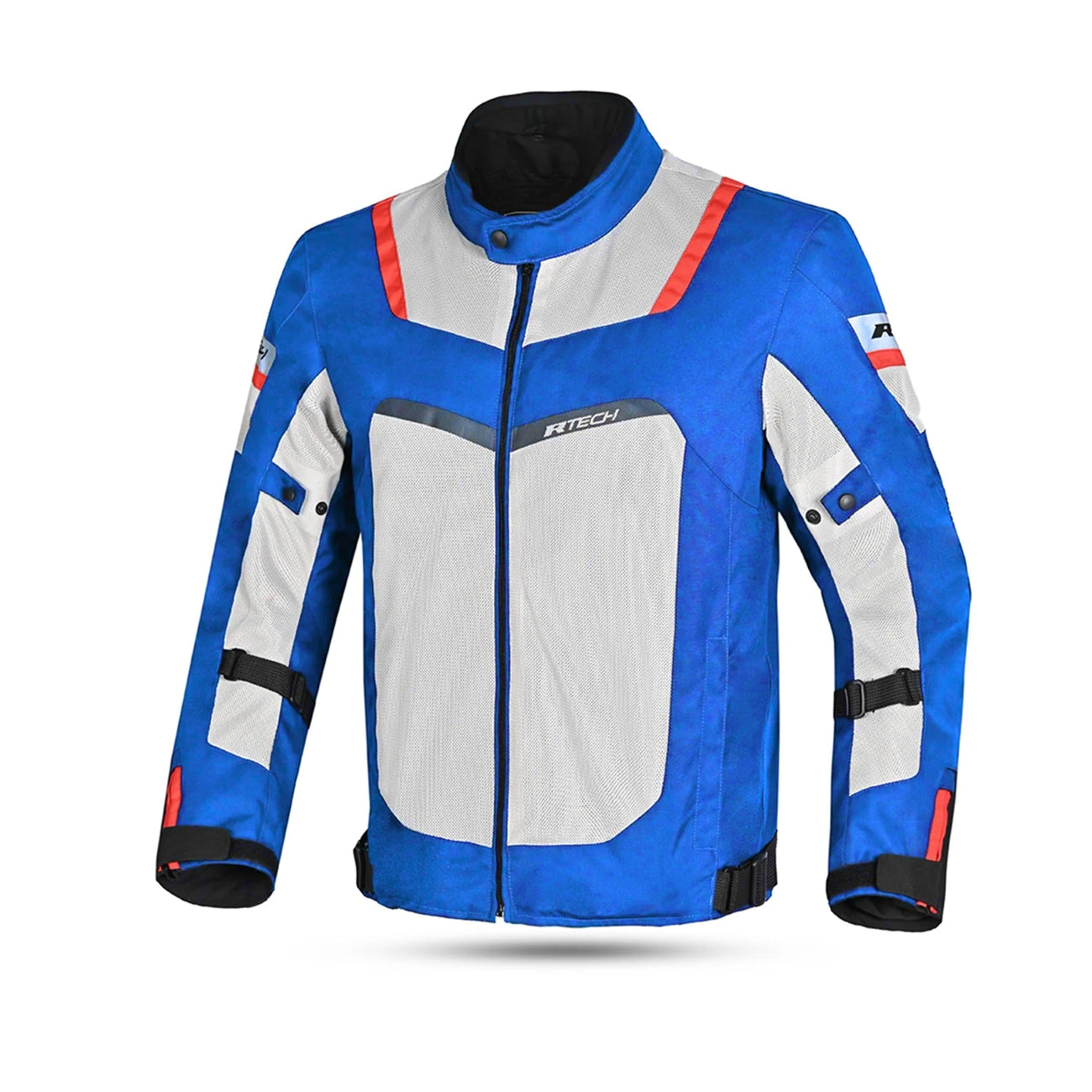 R Tech Spiral Mesh Motorcycle Summer Jacket Blue Black