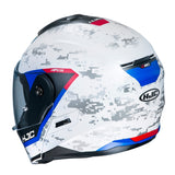 HJC C80 Bult MC21SF On/Off Road Motorbike Adventure Helmet White Red Blue