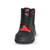 SHUA Oddin Urban Men's Motorcycle Boots Black Red