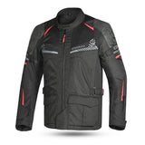 BELA Onsaker Motorcycle Textile touring Jacket Black Red