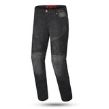 BELA URBAN LADY MOTORCYCLE DENIM JEANS BLACK SPRAY