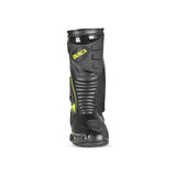 BELA Master Man Motorcycle Racing Boots Black Yellow Flouro