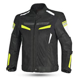 Bela Sprinter Men Motorcycle Textile Jacket Black/Yellow Fluro