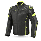 R-TECH Knight Rider Motorcycle Textile Jacket (Short) Black/Anthracite/Yellow