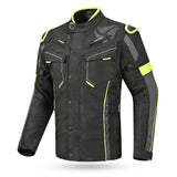 R-TECH Chaqueta Textil Knight Rider (Long) Negro/Antracita/Amarillo - SECURTEX MOTOR S.L (t/a MaximoMoto)