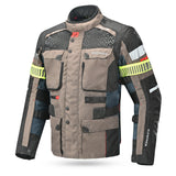 Bela Crossroad Extreme Motorcycle Water Resistant Jacket Brown Navy