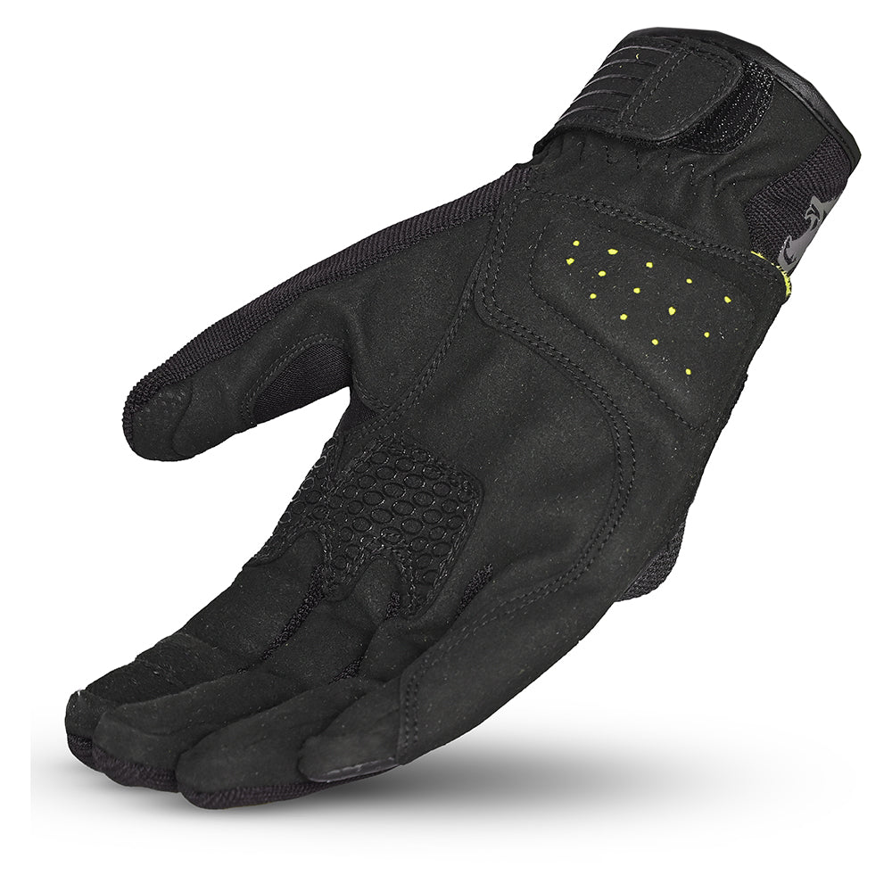 BELA Hero Air - Summer Mesh Gloves - Black Gray Yellow Flouro
