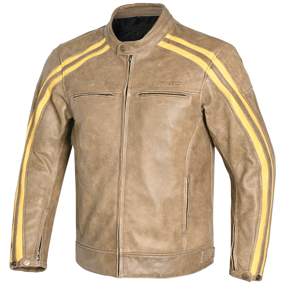 Bela Knight Hawk - textil motril jacket - Brown/Beige - MaximomotoUK
