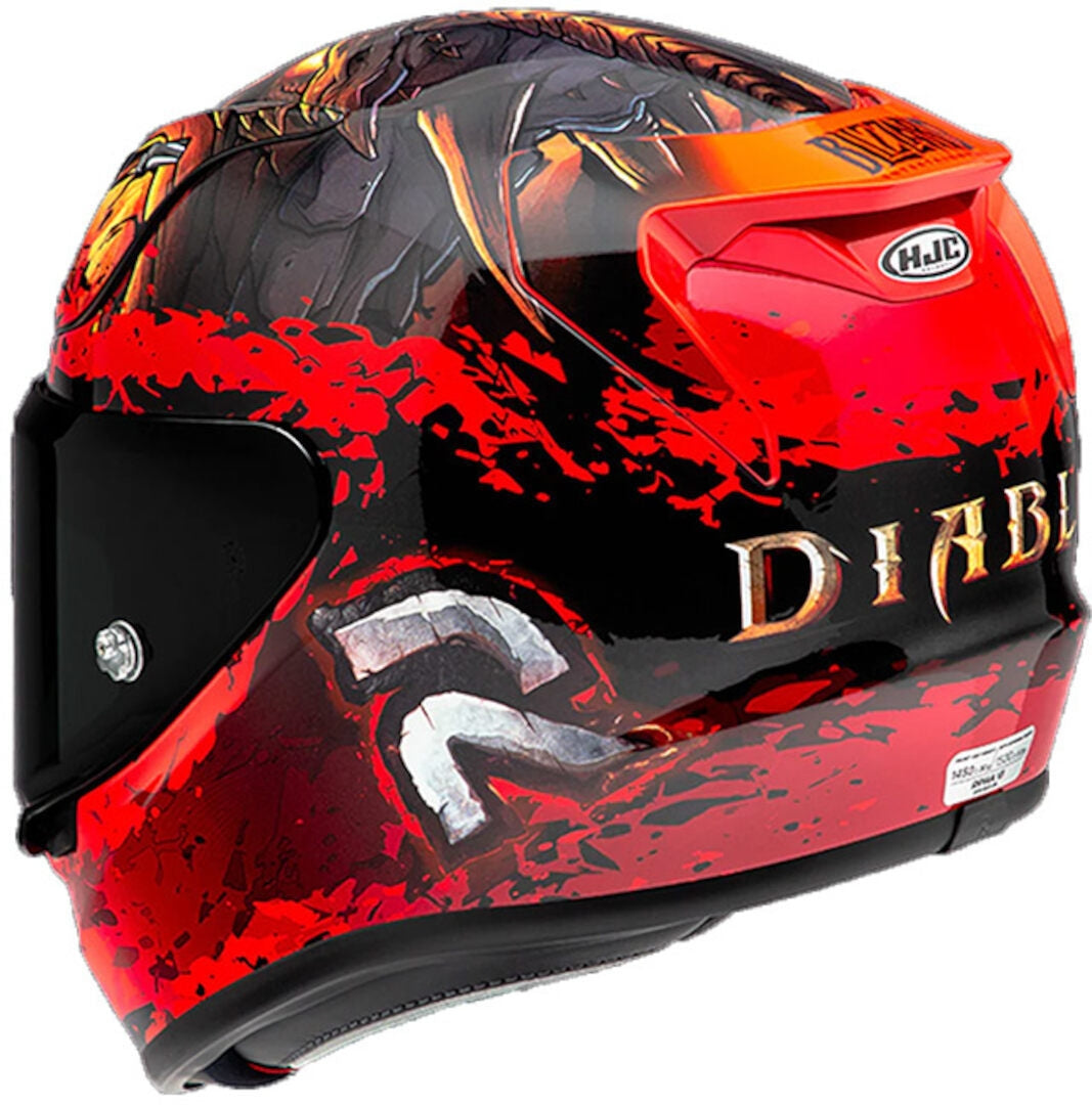 HJC RPHA12 DIABLO BIZZARD MC1 Premium Sport Full-Face Motorbike Helmet Red