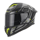 GIVI 50.3 QUASAR Full Face Motorcycle Helmet Black Titanium Yellow