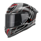 GIVI 50.3 QUASAR Full Face Motorcycle Helmet Titanium Red Black