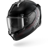SHARK SKWAL i3 SP LYNE MOTORCYCLE HELMET BLACK ANTHRA RED