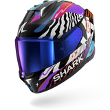 SHARK SKWAL i3 SPEED-FANCY MOTORCYCLE HELMET BLACK WHITE ORANGE
