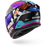 SHARK SKWAL i3 SPEED-FANCY MOTORCYCLE HELMET BLACK WHITE ORANGE