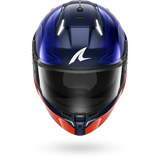 SHARK SKWAL i3 MEKARIUM MOTORCYCLE HELMET BLUE ORANGE BLUE