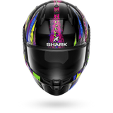 SHARK D-SKWAL 3 Fawn Casco Integral De Moto Negro Violeta Amarillo