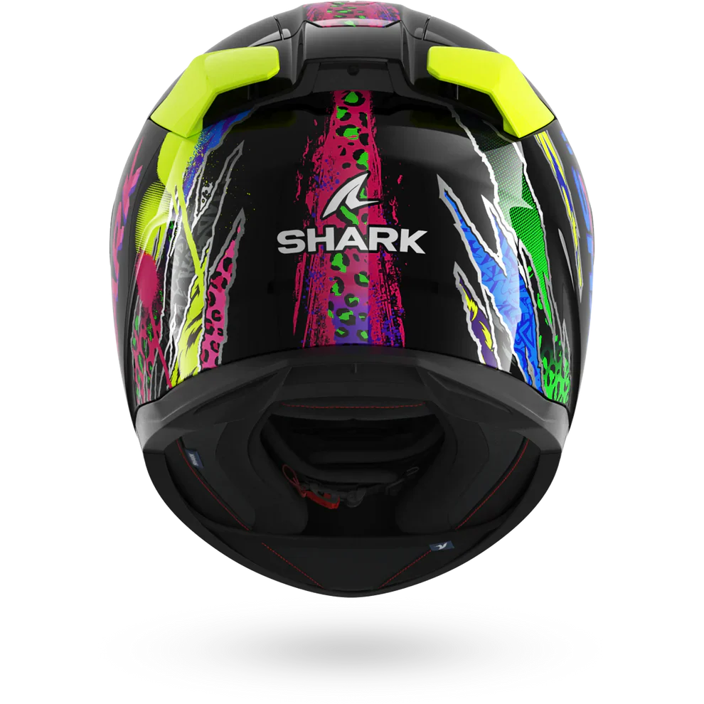 SHARK D-SKWAL 3 Fawn Casco Integral De Moto Negro Violeta Amarillo