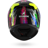 SHARK D-SKWAL 3 Fawn Casco Integral De Moto Negro Violeta Amarillo