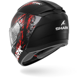 SHARK RIDILL 2 SPEED-VIB MOTORCYCLE HELMET MAT BLACK ANTHRA RED