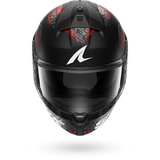 SHARK RIDILL 2 SPEED-VIB MOTORCYCLE HELMET MAT BLACK ANTHRA RED