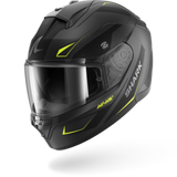 SHARK RIDILL 2 MEKARIUM MOTORCYCLE HELMET MAT ANTHRA YELLOW
