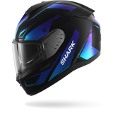 SHARK RIDILL 2 MEKARIUM MOTORCYCLE HELMET MAT BLACK BLUE