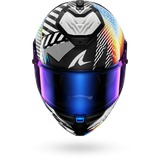 SHARK SPARTAN GT Pro Carbon Sthyr Full-Face Motorcycle Helmet White Chrome-front