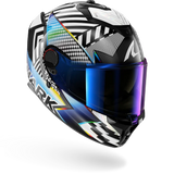 SHARK SPARTAN GT Pro Carbon Sthyr Full-Face Motorcycle Helmet White Chrome-right side