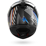 SHARK SPARTAN GT Pro Carbon Sthyr Full-Face Motorcycle Helmet White Chrome-back