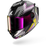 SHARK SPARTAN GT PRO CARBON STHYR MOTORCYCLE HELMET MAT CARBON VIOLET CHROME