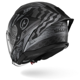 SHARK SKWAL JET CUP SPEED-FANCY MOTORCYCLE HELMET MAT BLACK ANTHRA SILVER