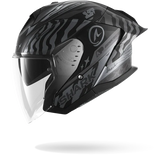 SHARK SKWAL JET CUP SPEED-FANCY MOTORCYCLE HELMET MAT BLACK ANTHRA SILVER