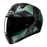 HJC C10 Tez MC4SF Khaki Green Motorcycle Helmet
