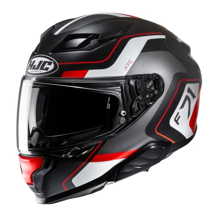 HJC F71 Arcan Sports Motorcycle Full Face Touring Helmet Red