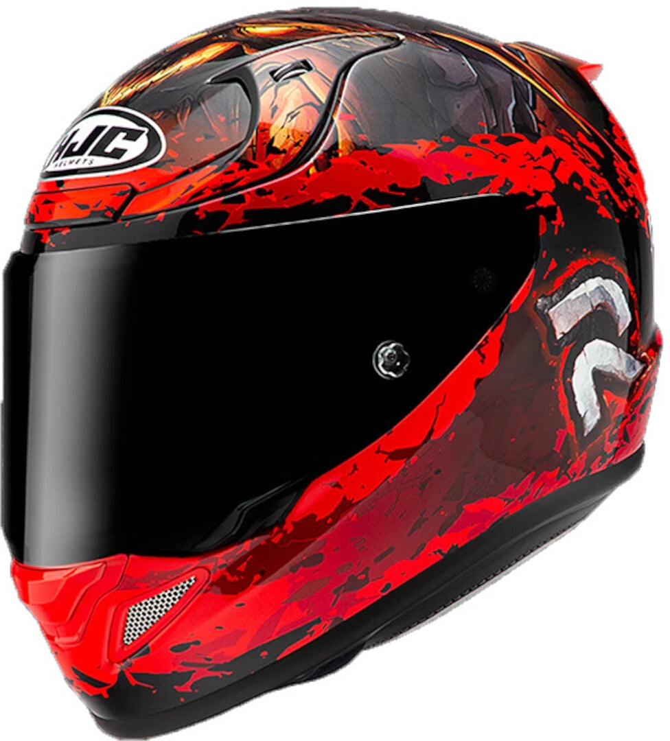 HJC RPHA12 DIABLO BIZZARD MC1 Premium Sport Full-Face Motorbike Helmet Red